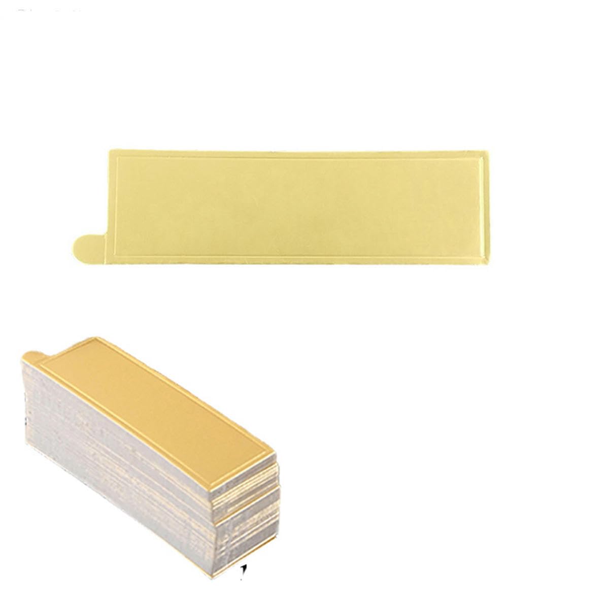 Mold Lightning PuffCake Formen Dessert Pan Kuchen Karton Tablett Gebäck Backwerkzeuge Backgeschirr Set-Golden-Rechteck-XL