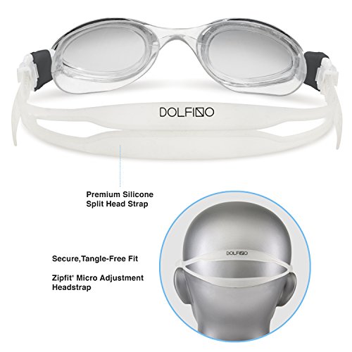 image for Dolfino Pro Silicone Two Pack Swim Goggle/Mask Combo Set, Italian Desi