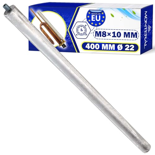 Universel Anode Chauffe Eau Electrique 400 mm Ø 22 mm Filetage M8 Convient à de Nombreuses...