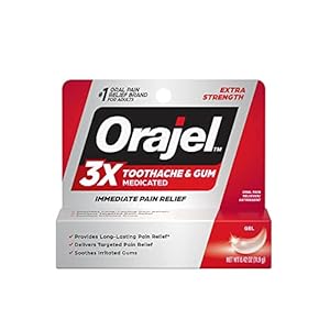 Orajel 3X for Toothache & Gum Pain: Maximum Gel Tube 0.42oz – From #1 Oral Pain Relief Brand – Orajel for Instant Pain Relief