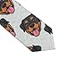 MZERSE Fashion Neckties Mens Shirt Uniform Skinny Tie for Business Holiday Necktie Rottweilers And Thistles