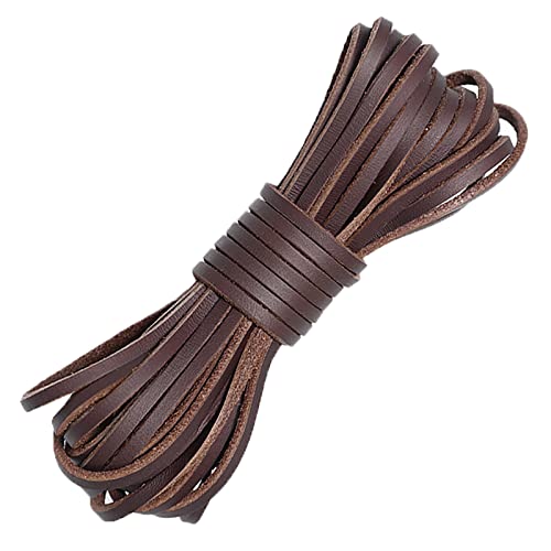 Lederschnur Set 15 Stück - Echt Leder Band 1m X 1,5mm - DIY Basteln Schmuck Armbänder