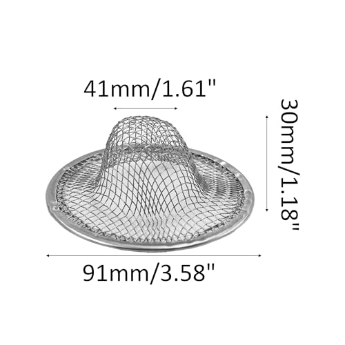 Colador de fregadero 3.5 pulgadas acero inoxidable 2 unidades miniatura 2