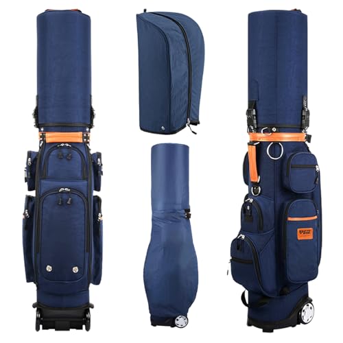 YUQIWKK StobO LfBobO X|[c  LX^[t NuP[X 10|PbgAh eʃpbP[W hϖՐ sobO 芴 S y Golf Bag(Dark Blue)
