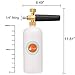 Foseal Adjustable Snow Foam Cannon with Heavy Duty Brass Knob, Quick Release Foam Blaster for Pressure Washer Gun, 1L Bottle