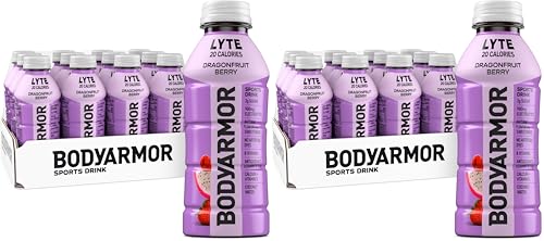 Image of BODYARMOR LYTE, Dragonfruit Berry, Electrolyte Drink, 20 Calories, 16 Fl Oz Bottles (24 Pack), Coconut Water Sports Drink, Natural Flavor & B Vitamins