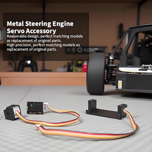 RC-Lenkmotor, Metall-RC-Servo-Zubehör für 144001 1/14 Allrad-RC-Car mit Allradantrieb