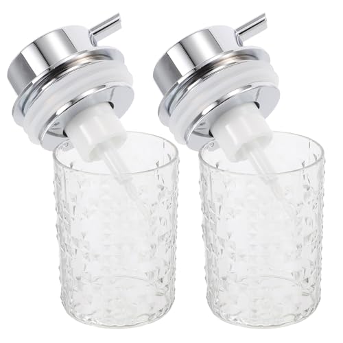 FONDOTIN Distributeur de Mousse pour Nettoyant Visage 2 Pcs Flacon Pompe Transparent Rechargeable Flacon Moussant Portable pour Salle de Bain et Voyage Dosage Précis Anti-Gaspillage