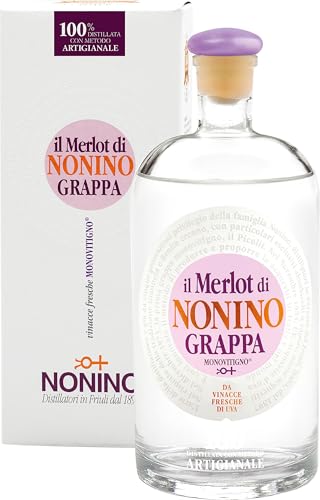 Nonino Grappa Monovitigno il Merlot 41% Vol. 0,7 l in Giftbox