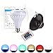 PaddSun Christmas LED Bulb Bluetooth Speaker Integrated, 6W E27 Base RGB Color Changing Smart Wireless Stereo Audio Music Play Light with 24 Keys Remote for iOS Android Bar Home KTV Party Restaurant