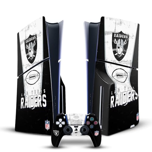 Skin PS5 Slim vinyle Las Vegas Raiders autocollant manette console