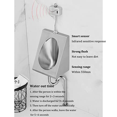 Orinatoio maschile in acciaio inossidabile ad alta efficienza con sensore automatico touchless miniatura 2