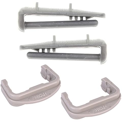Qualtex Front & Rear Rail End Caps for Whirlpool Dishwashers Cover