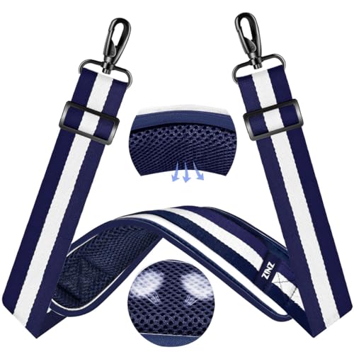 Image of ZINZ 60 inch Universal Strap with Ultra-thick Fixed Breathable Pad - Adjustable Heavy-duty Shoulder Strap for Laptop, Crossbody Luggage, Gym Bag, Camera Bag and More - TW01B06