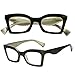 Computer Blue Light Blocking Reading Glasses Women Oversized Fashion Cat Eye Design Readers Eyeglasses with Spring hinge,Dark Green 2.0