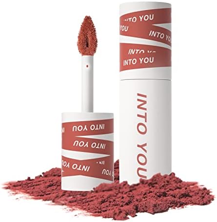 INTO YOU Matte Lipstick Lip Mud, Waterproof Long Lasting Smudge Proof Velvet Lip Stains, Multi-Purpose for Lip and Cheek, Non-Stick Cup Not Fade Lip Gloss Makeup Cosmetics Official Directly (EM08)