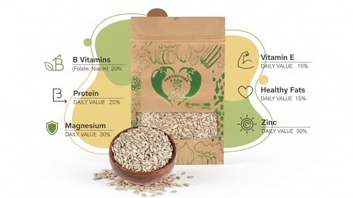 Image of Parshutara Farm Sunflower Seeds 200g | 100% Natural & Raw Surajmukhi Beej | High Protein & Fiber | Healthy Snack for Eating & Roasting
