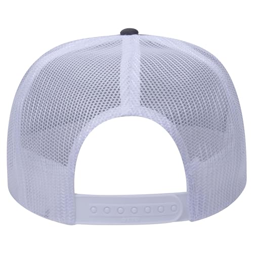 Image of OTTO Polyester Foam Front 5 Panel High Crown Mesh Back Trucker Hats in 97, Bulk, Wholesale