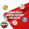 UCVinyl - Permanent Gloss Vinyl (30.5cm x 300cm) - 15 Colors - Self Adhesive Vinyl for Cricut and Cutting Machines (Red, 30.5cm x 300cm) #2