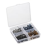 Eowpower 200pcs Mini Glass Eyes Kits For Toy Teddy Puppets Dolls Wool Felting Crafts - Each Sizes Of 50pcs (5mm-Multicolor)