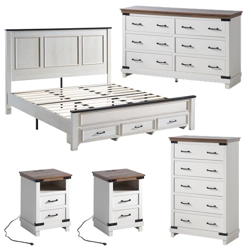 Farmhouse 5-Piece Bedroom Furniture Set