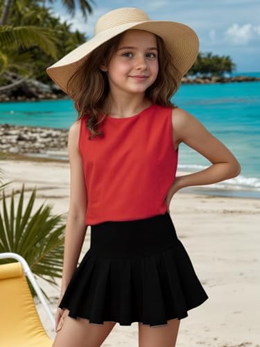 Toddler Girls Skorts Soft Pleated Athletic Skirts for Teen Girl Tennis Golf Skort with Pockets2