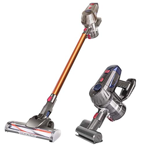 Aspirador Sin Cable,120W Aspirador Manual Recargable Ultra Silencioso De Doble Motor Con Batería Extraíble Escoba Eléctrica A Bordo Iluminación LED Incorporada Para La Alfombra De Pelo De Mascotas