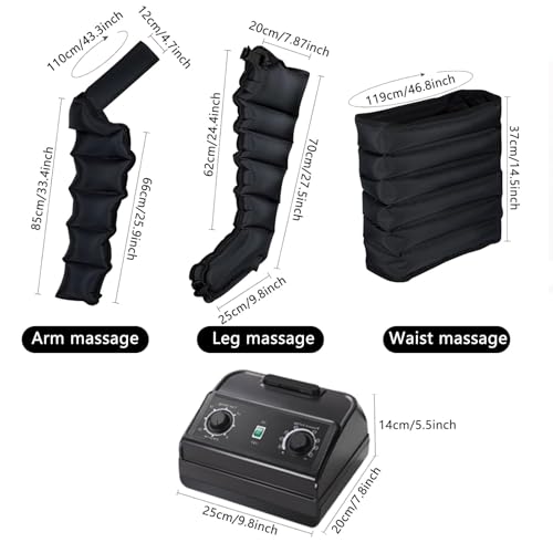 Masseur de jambes compression air pour douleur circulation et pressothérapie - 7
