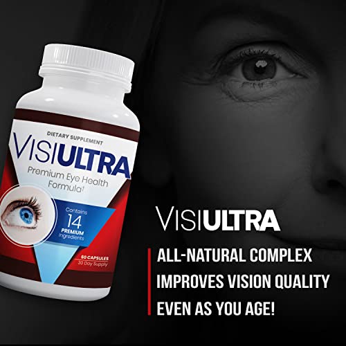 Visiultra Eye Supplements For Adults - Best Capsules For Eye Health - Includes Vitamin & Mineral For Healthy Clear Vision - Capsules For Eyesight Improvement (3 Pack) #TOP1