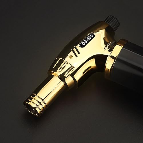 Domary Tocha de butano ajustável chama maçarico multiuso isqueiros para solda cozimento soldagem diy