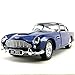Sport Racing Classic Model Car Die-Cast 1:38 1963 Aston Martin DB5 Blue Color Toy Collection Pull Back Open Door Hobby Collectible