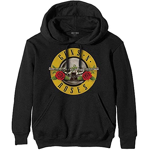 Guns N' Roses Unisex Adult Classic Logo Hoodie (M) (Black)