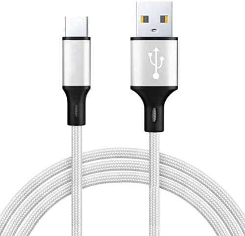 USB C Cable 2M Type C Cable 2M Fast USB-C Charger Charging Cable Braided Charger Lead for Samsung S21 S20 FE Plus S10 S9 S8 A40 A50 A20e A51 A71 A90 A3 A5 Note 8 9 10,Huawei P30 P20 Pro,Xperia XZ Red