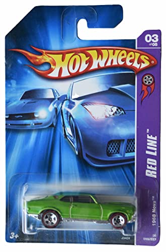 Hot Wheels 1968 Chevy Nova, Red Line 3/5