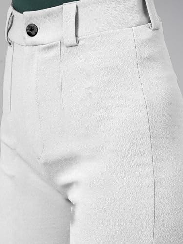 Image of Mehrang Trousers for Women, Formal Pants for Women, Straight Fit Pants