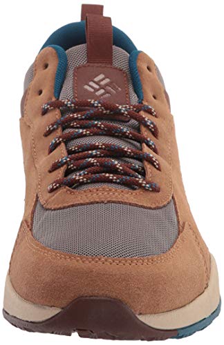 Columbia Men's Pivot Mid Waterproof Hiking Shoe, Wet Sand/Phoenix Blue, 10 Wide