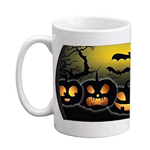 Victorystore Ceramic Mugs - Spooky Jack-O-Lanterns, Halloween Coffee Mug, 15 Ounces #TOP17