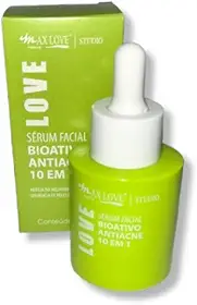 Sérum Facial Bioativo Antiacne 10 em 1 Para Pele Oleosa e Acneica Textura Leve
