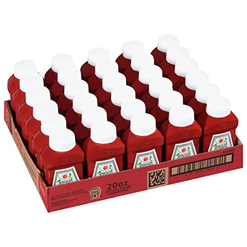 Image of HEINZ Ketchup, 20 oz. FOREVER FULL Inverted Bottles (Pack of 30)