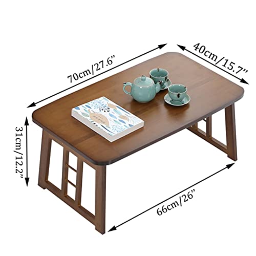 Support d'ordinateur multifonctionnel et table basse pliable en bois - 7