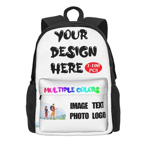 Custom backpack for Men & Women Add Your Design Personalized backpacks With Your Text Logo Picture Customized bookbag Gifts for Friends Style 032
