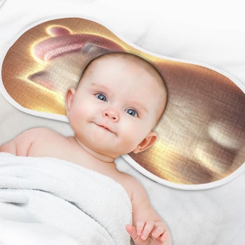 Cat Hat Beige Baby Burp Cloths Cotton Burp Clothes Absorbent Muslin Burp Cloths Soft Burp Cloth Burp Rags for Girl Unisex Boy Newborn 1 Pack 22x11 Inches4