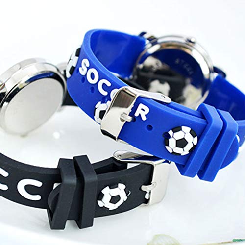 Relógio de quartzo para crianças Relógio infantil com tema de futebol
