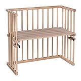 Babybay midi cama auxiliar marrón natur unbehandelt