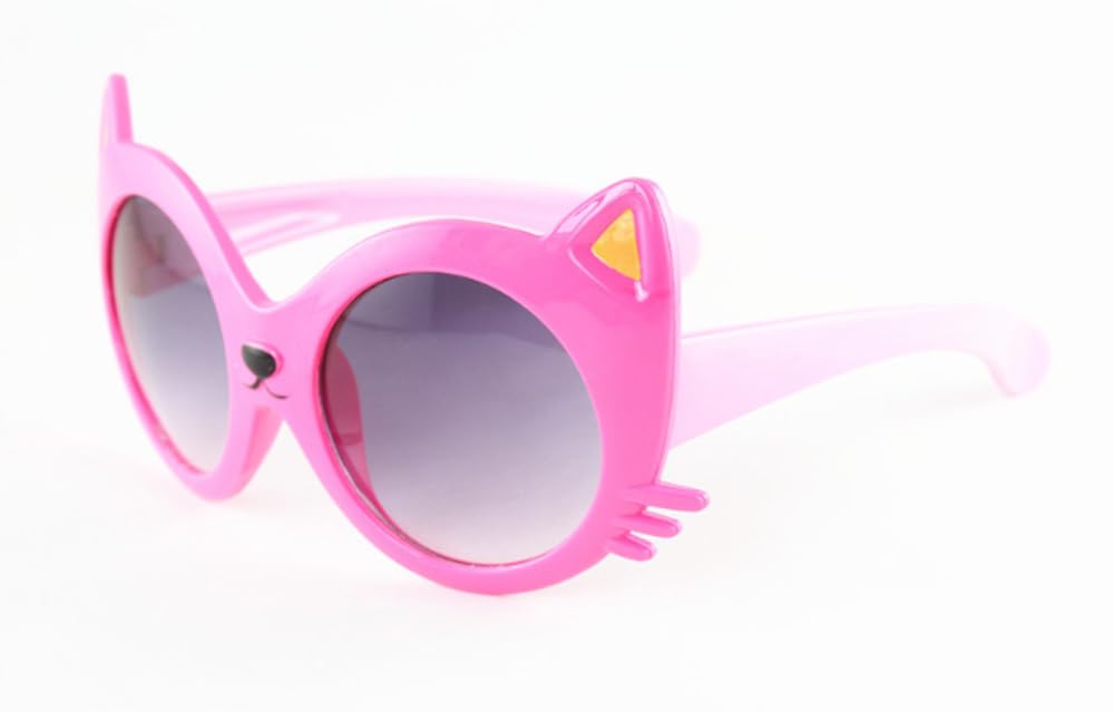 FANCYKIDS Kids Cat Strawberry Shaped Sunglasses for Toddler Girls Age 3-10 (SS)