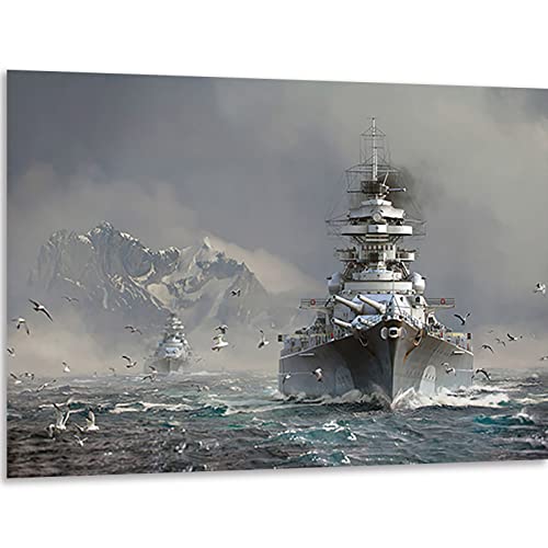 Diamond Painting Navire de Guerre Instarry 5D Grand Format aux Strass Scintillants