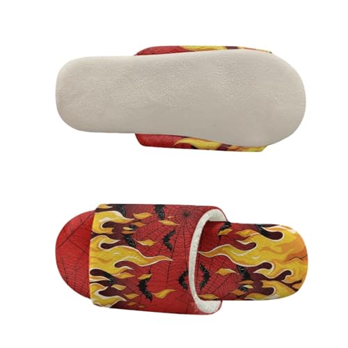 Forchrinse Halloween House Slippers for Women Men Comfortable Open Toe Indoor Slippers Reusable Spa Guest Hotel Shoes4