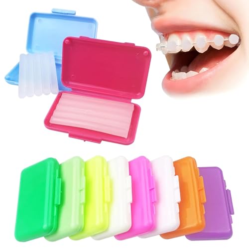 10 Cajas Cera de Ortodoncia para Frenos, Cera Ortodoncia Brackets,Cera de Ortodoncia,El Cuidado Oral Cera Ortodóntica, Cera De Protección Ortodóntica, Cera Dental para Aliviar la Irritación y el Dolor