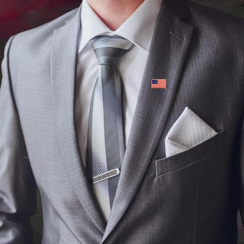 Image of American Flag Pin for Suit, Double Magnets for Ease and Safe Attachment, Quality Lapel Pin Collection, Show Your Pride!