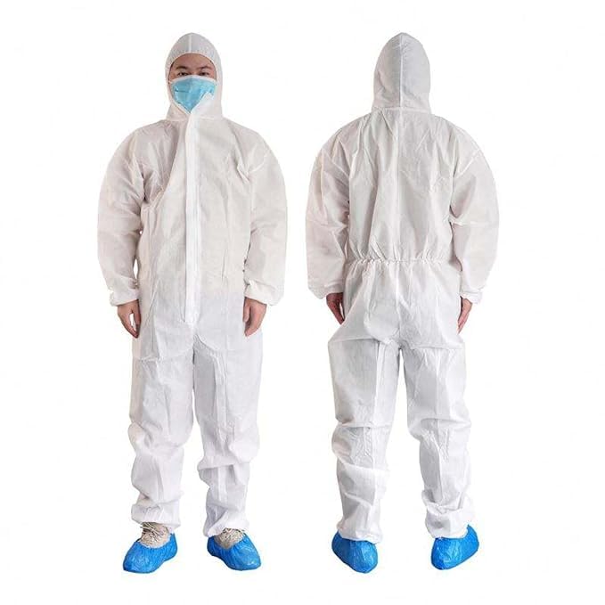 MEDELITE MEDSERVE Disposable Full Body Suit | White Coverall | Unisex with Front Zipper, Elastic Wrists, Attached Shoe Cover and Hood (Small, 1) (B0D8JL9K84) Amazon Price History, Amazon Price Tracker